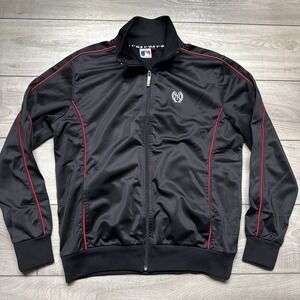 MLB Sportswear New York Yankees Track‎ Jacket NYY Logo Black Pockets Full Zip
